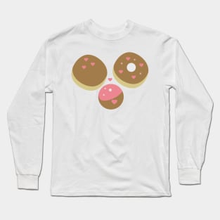 Valentines Donuts Treats Cakeball Long Sleeve T-Shirt